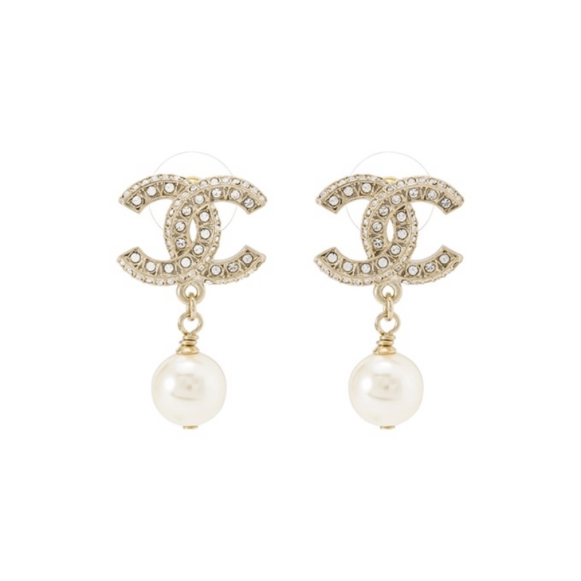 CHANEL CC Pearl 珍珠 耳環