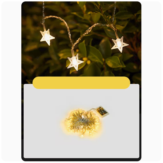 New Atmosphere Decorative Light Strip (Full of Stars [Battery _] 10 meters 80 lamp beads)