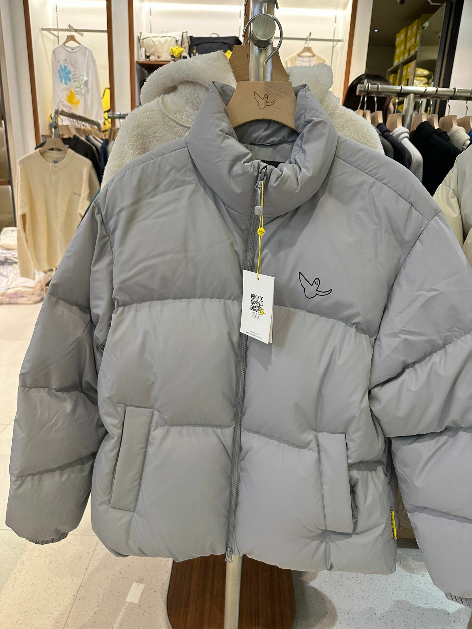 【現貨】小飛人 KR092630 純色款羽絨 (灰色)