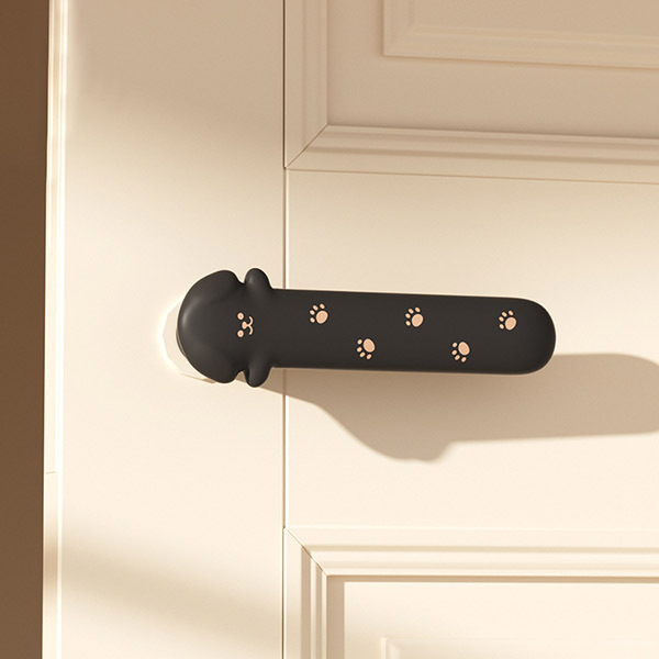 微笑狗狗門把保護套