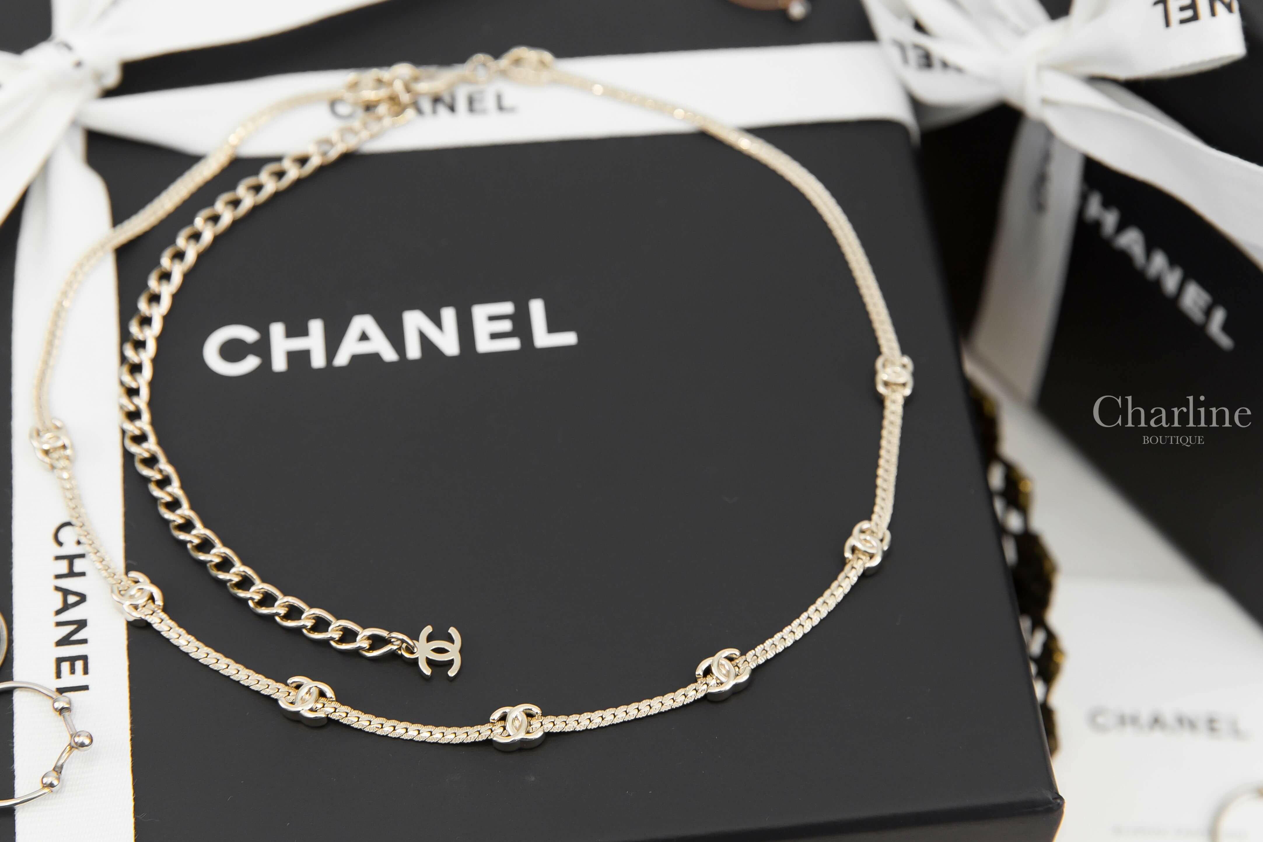 Chanel Necklace 金色七顆CC項鍊-Charline Boutique 精品代購