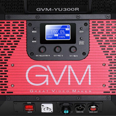GVM YU300R Led Video Lights Panel Rgb And Bi-Color Studio Light