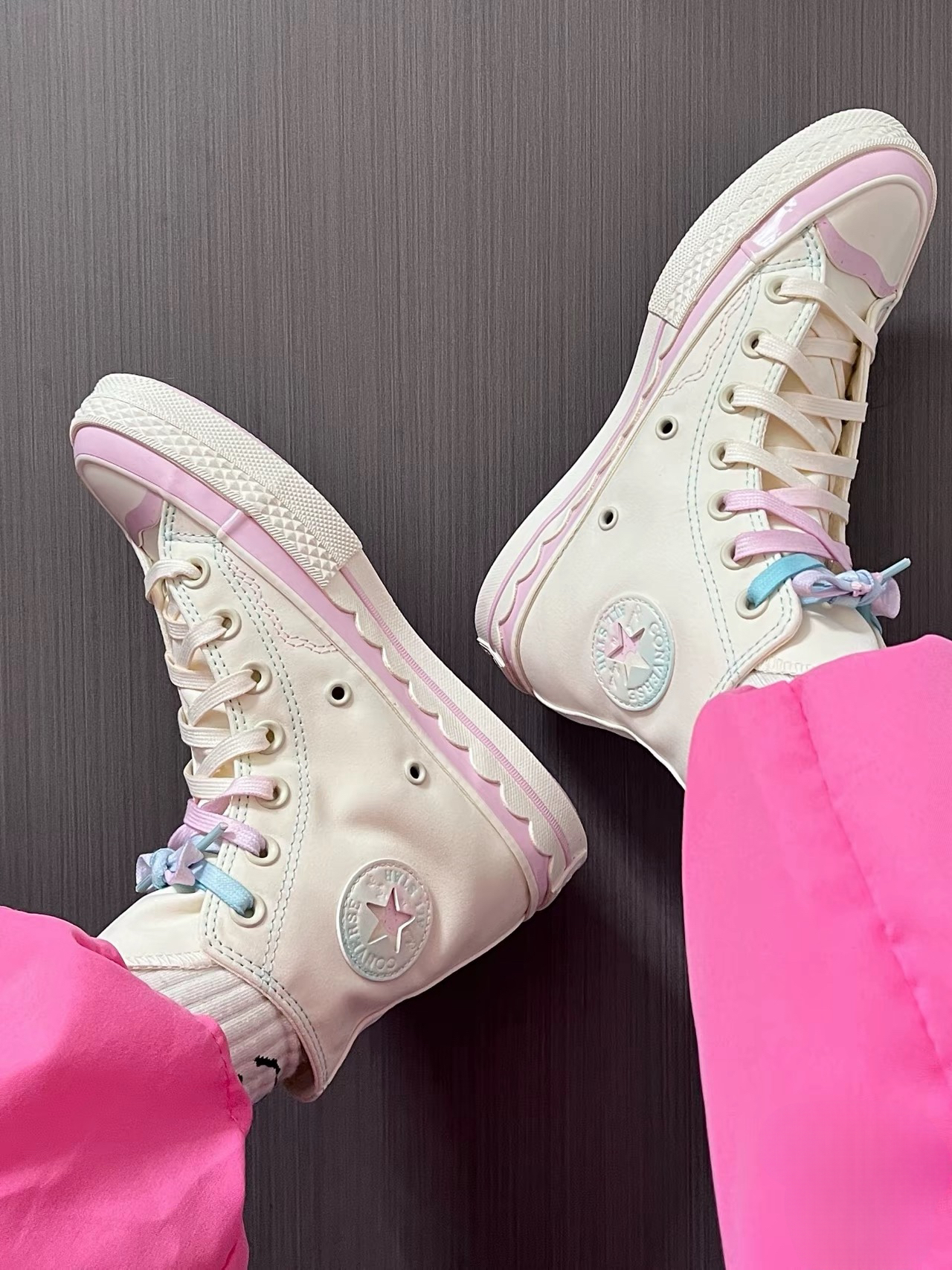 Converse 1970 漸層冰淇淋 漸層鞋帶 奶白色 高筒 帆布鞋 A10947c /預購