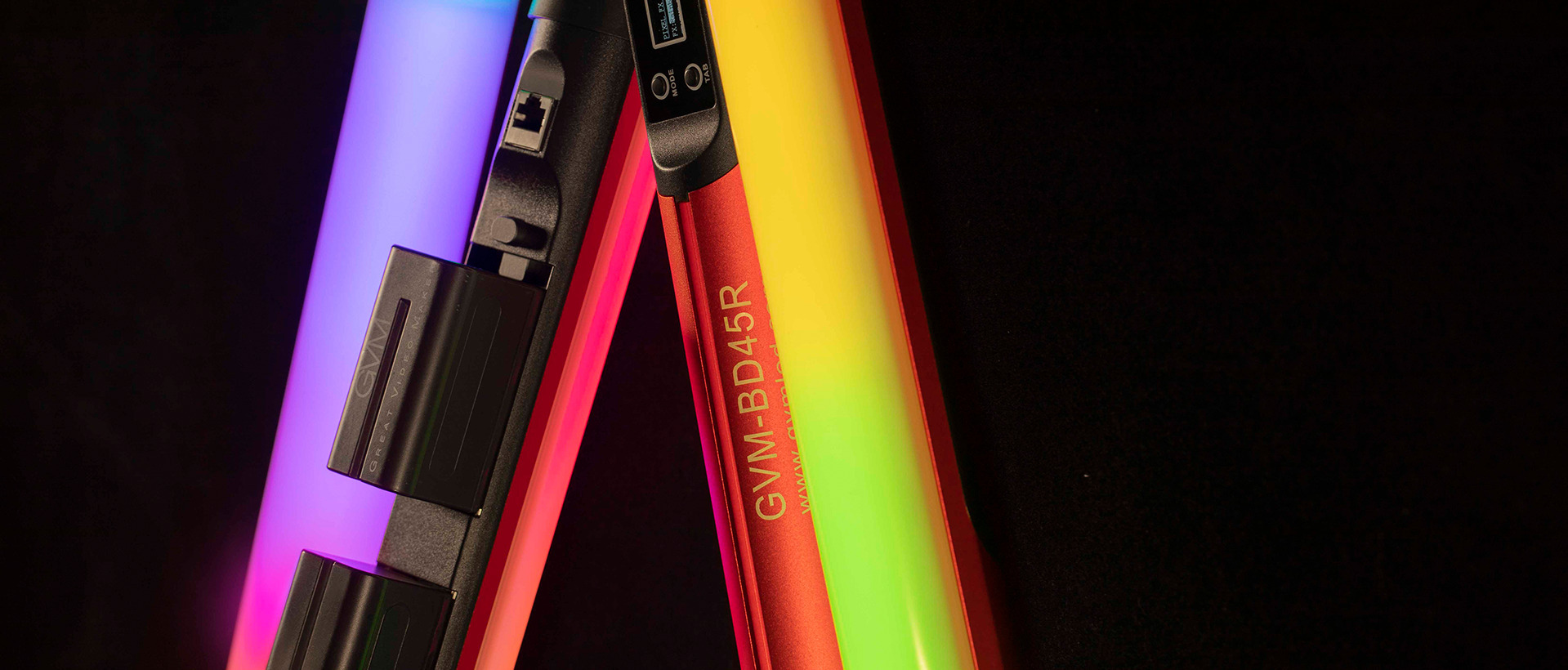 GVM BD45R RGB & Bi-color Colorful Tube Light