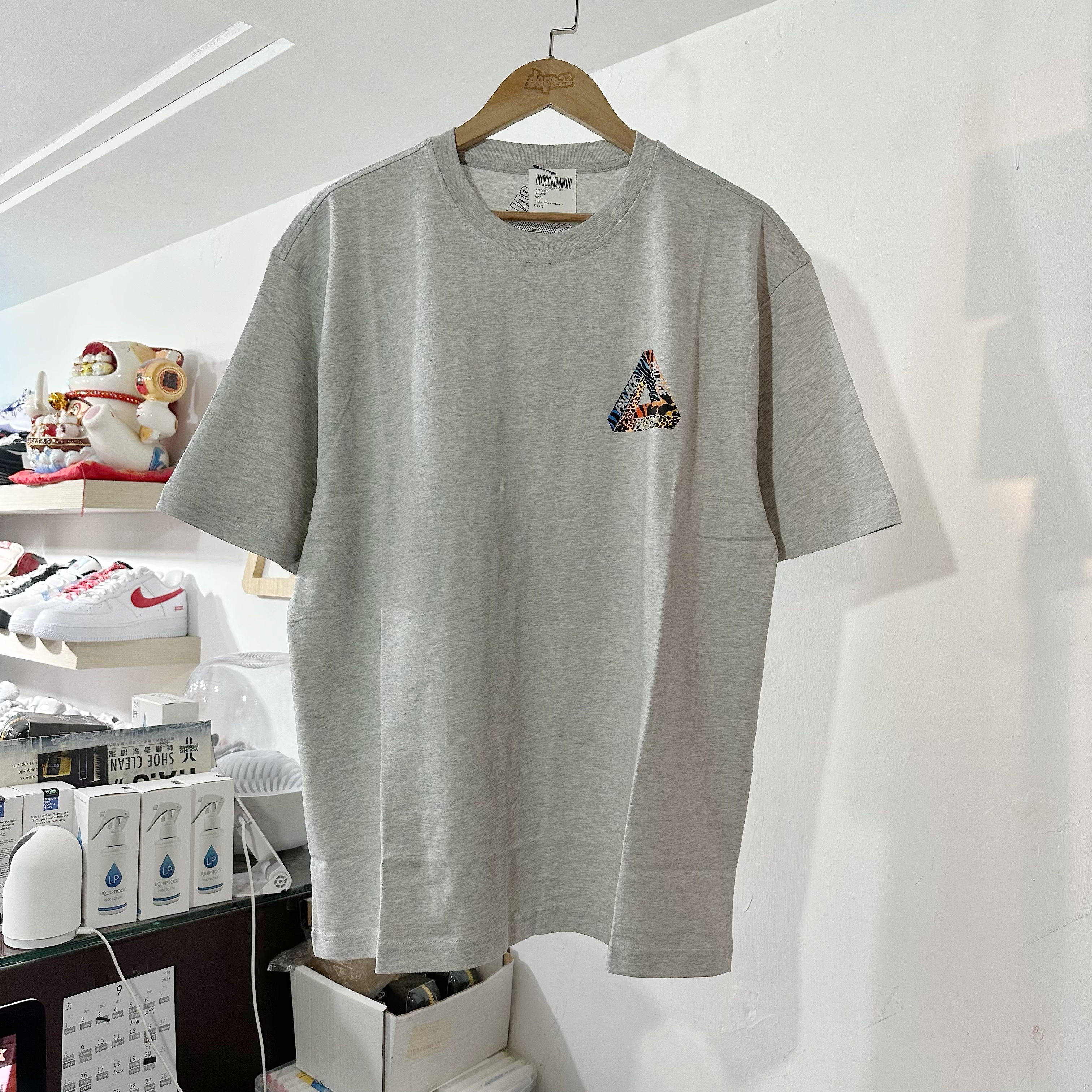 PALACE  Jungle Dream T-Shirt Grey Marl