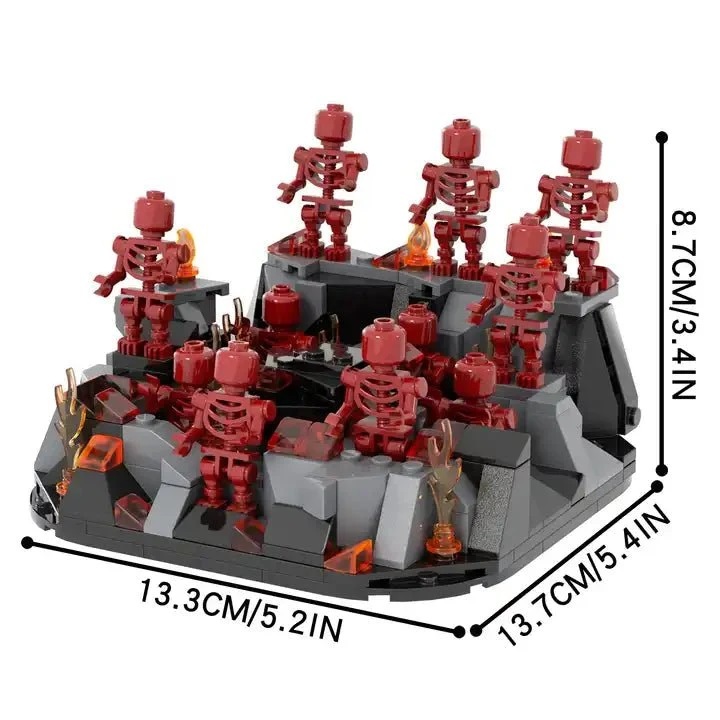 MOC Bleach Fire Billion Burial Formation Minifigures Buildings Set Fit Lego NO BOX MOC1403A