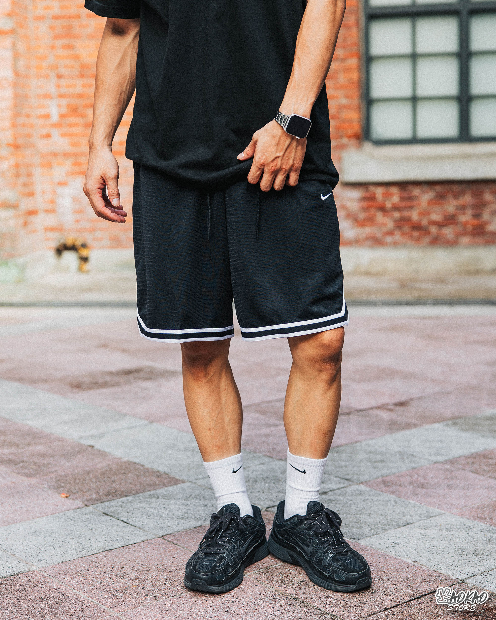 NIKE DRI-FIT DNA 3.0 黑色刺繡小勾 運動短褲【DH7161-010】