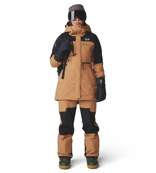 Mountain Hardwear /硬殼防水外套 / 女款 Powder Maven™ Parka / 銅紅土/黑  (MHW2092921257)