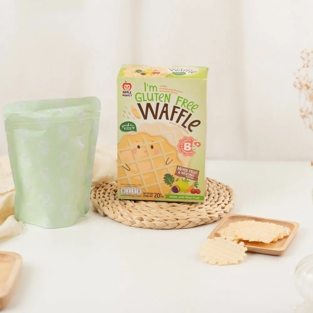 【Apple Monkey】愛啵寶寶 茉莉糙米 小鬆餅 活力蔬果(20g)