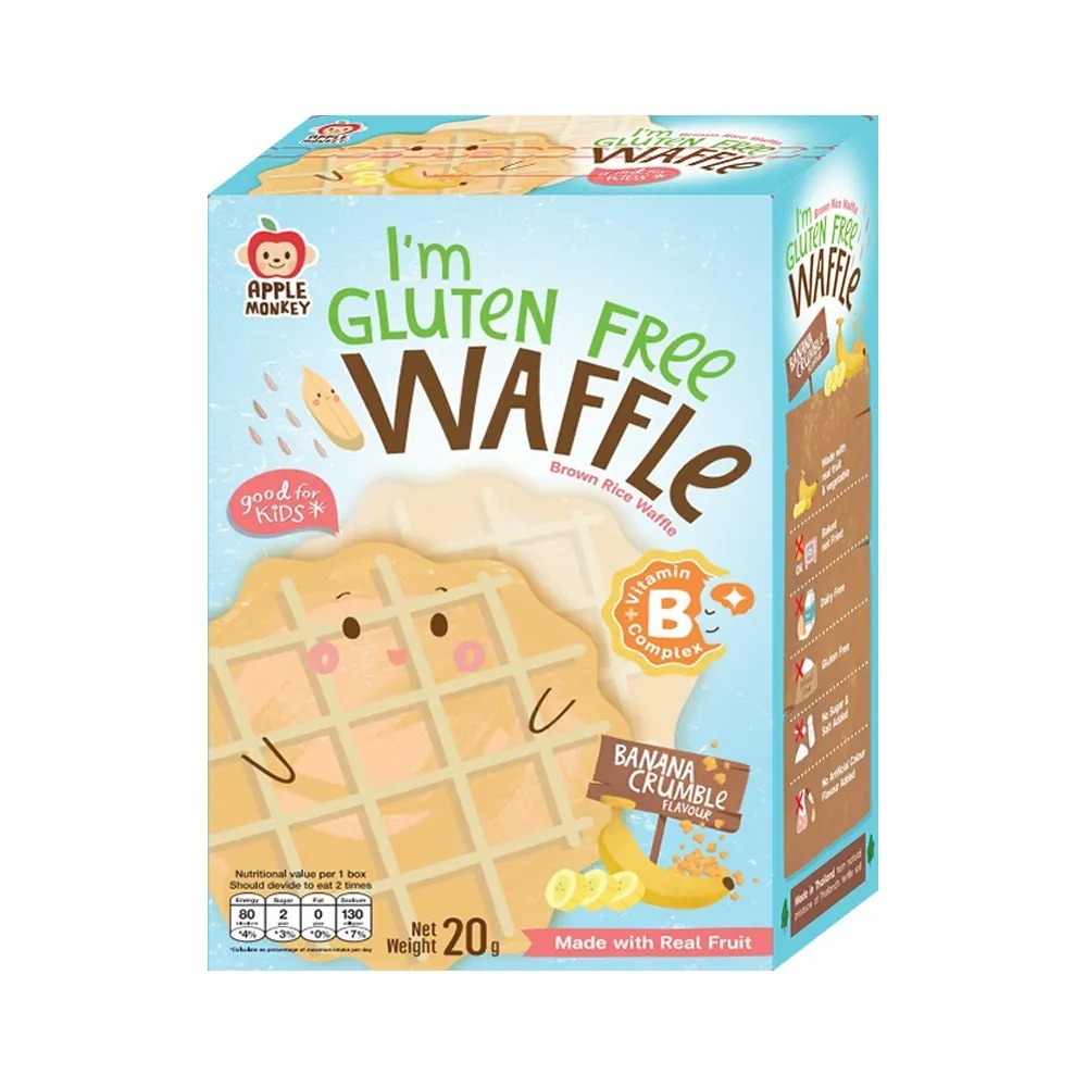 【Apple Monkey】愛啵寶寶 茉莉糙米 小鬆餅 脆甜香蕉(20g)