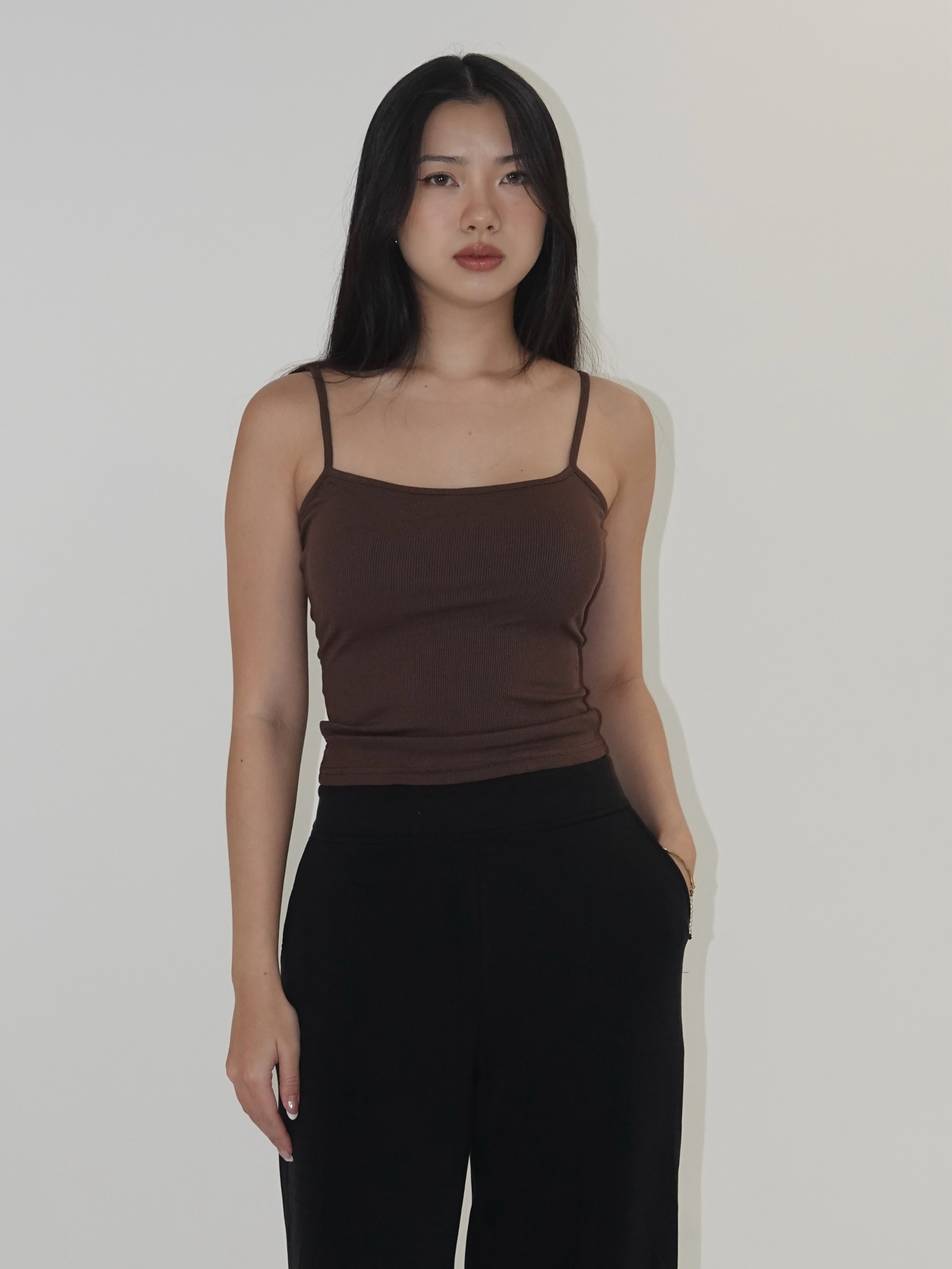 𝒮𝑒𝒸𝑜𝓃𝒹 𝒮𝓀𝒾𝓃☁️彈力螺紋細肩背心(8色)