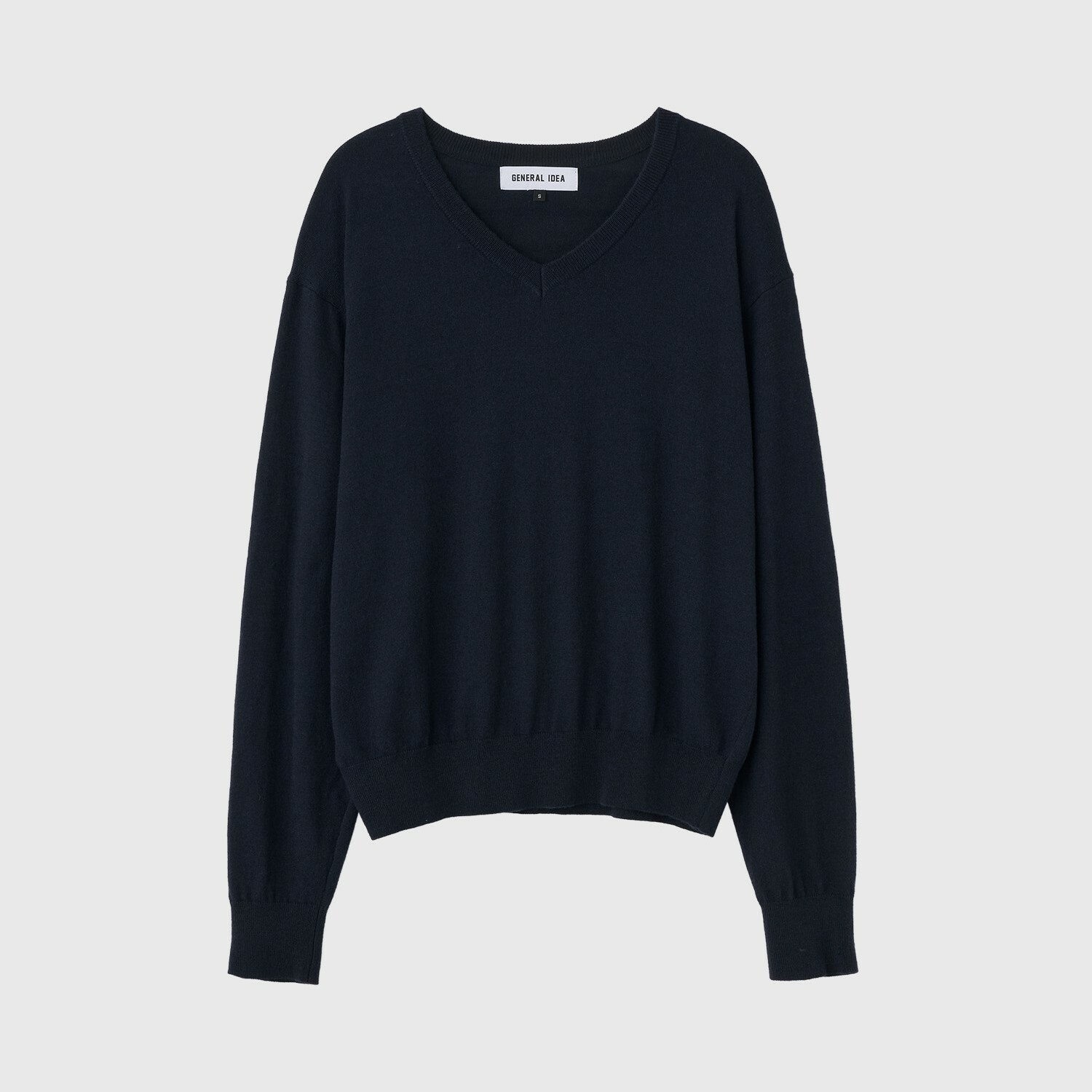 [GENERAL IDEA] CASHMERE RELAXED V-NECK PULLOVER