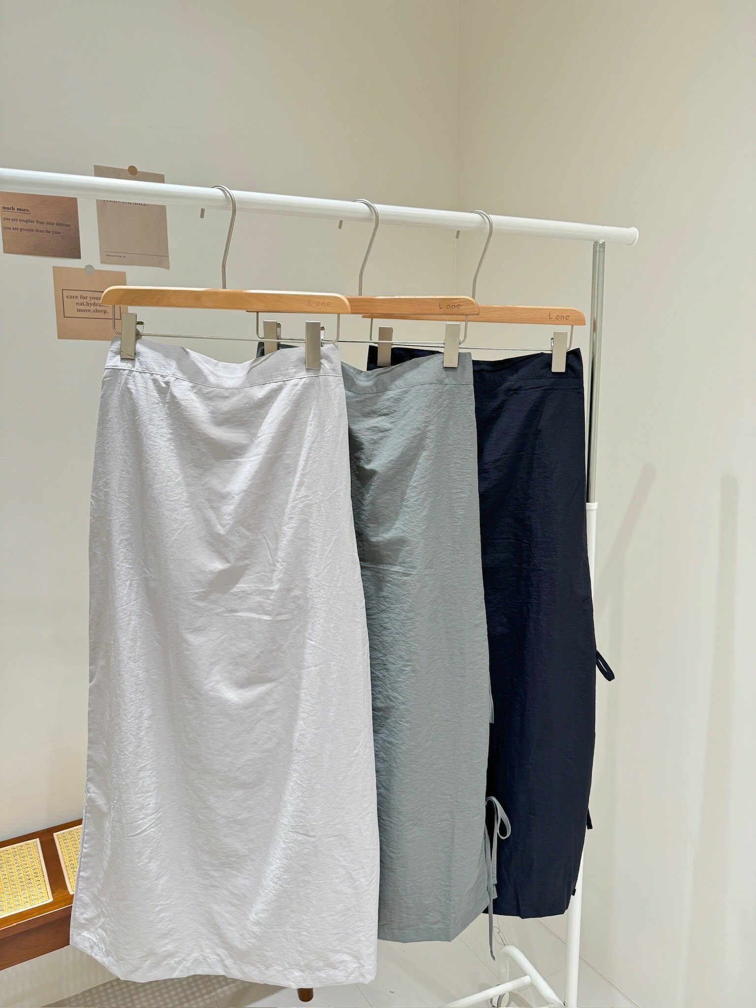 涼感側綁帶長裙