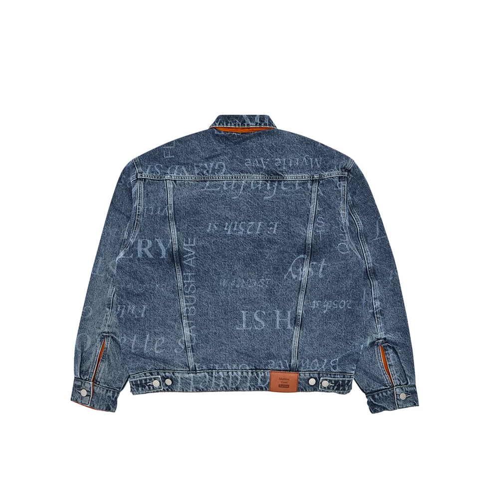 -(B3b05)-SUPREME x MARTINE ROSE REVERSIBLE TRUCKER JACKET "WASHED BLUE" 水洗牛仔外套 丹寧藍-FW24J25