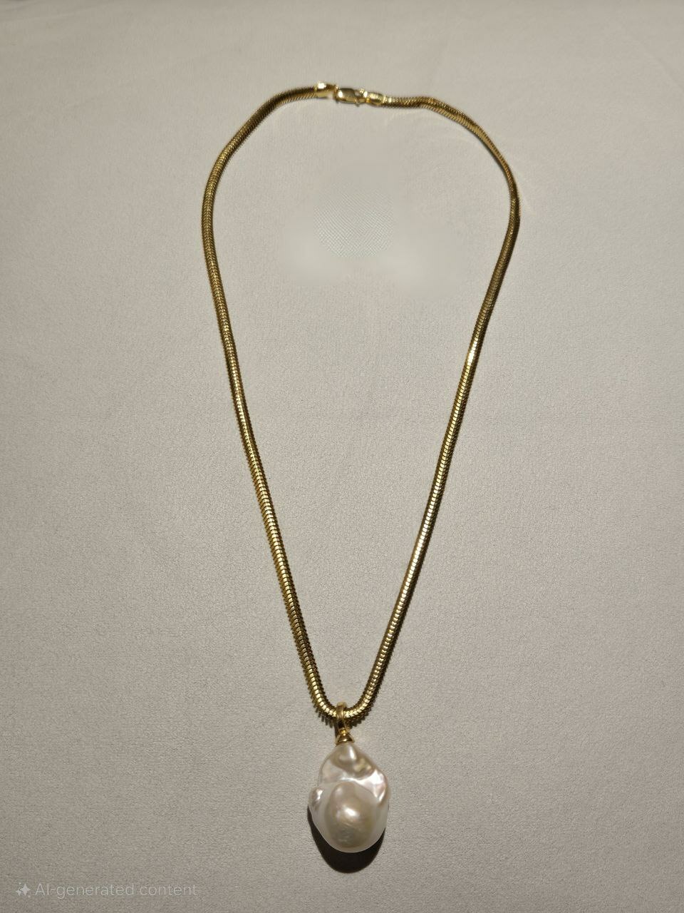 [S] GEMZ & CO NCJS SPAIN FREEFORM FRESHWATER PEARL NECKLACE JEWELLERY, SLN001 (Z84)