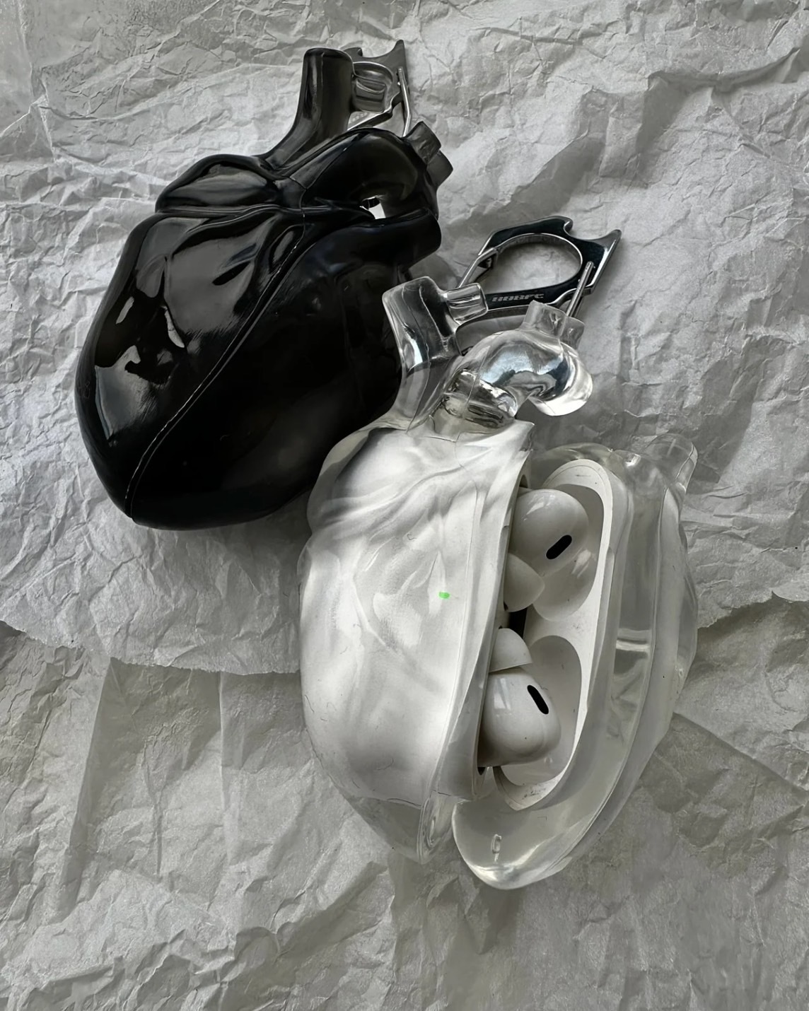 透明心臟 airpods 耳機殼 高級感 液態 矽膠