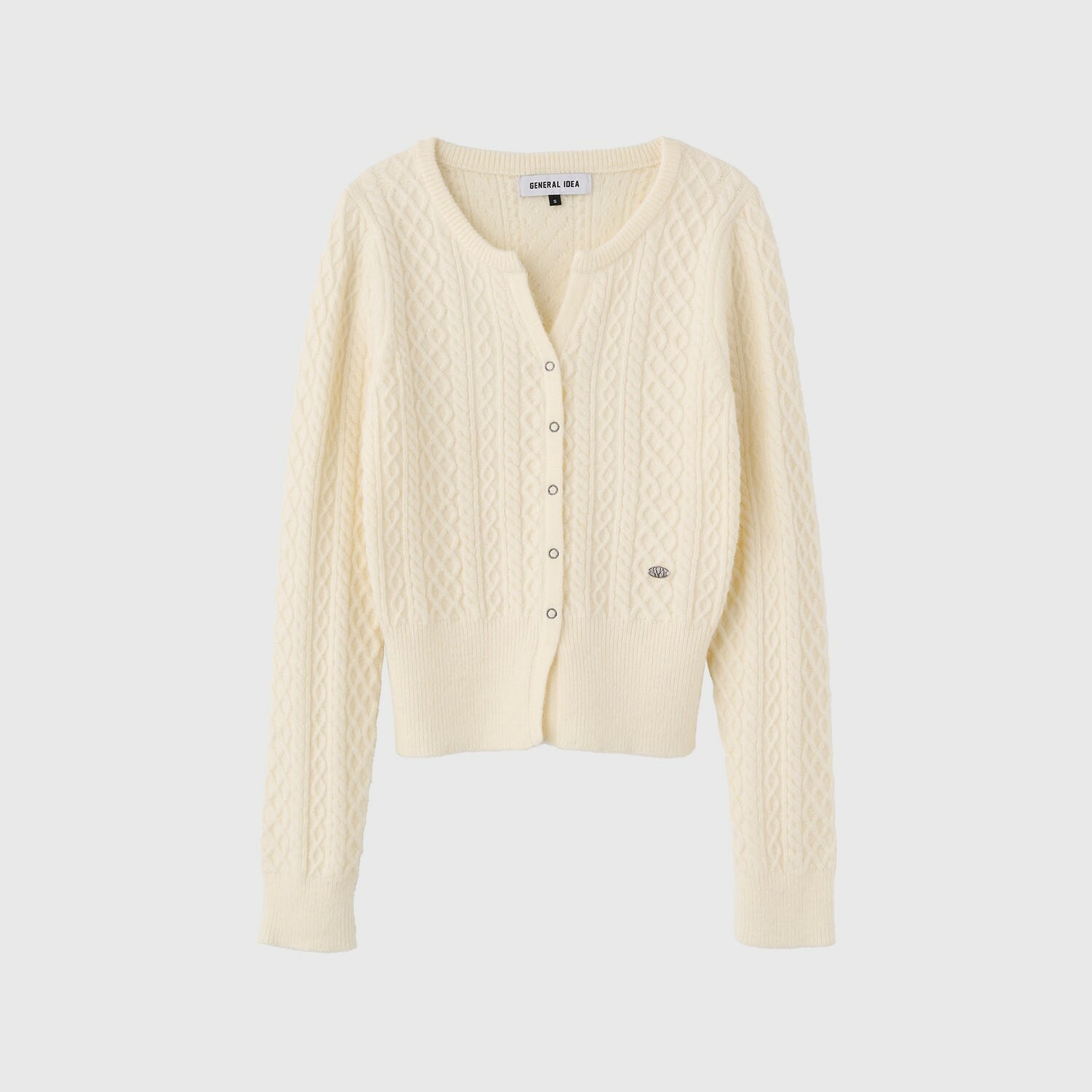 [GENERAL IDEA] BOLD CABLE SLIT PULLOVER