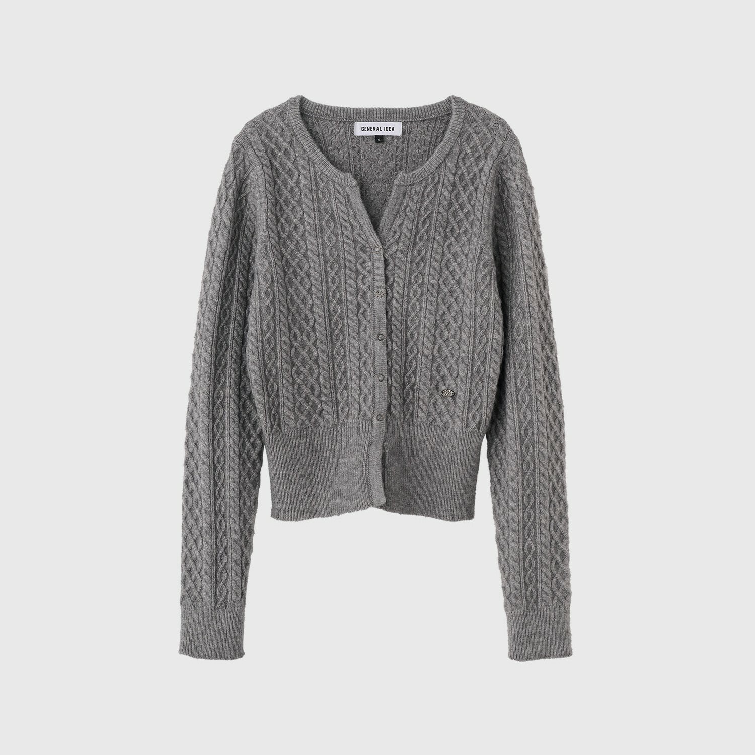 [GENERAL IDEA] BOLD CABLE SLIT PULLOVER