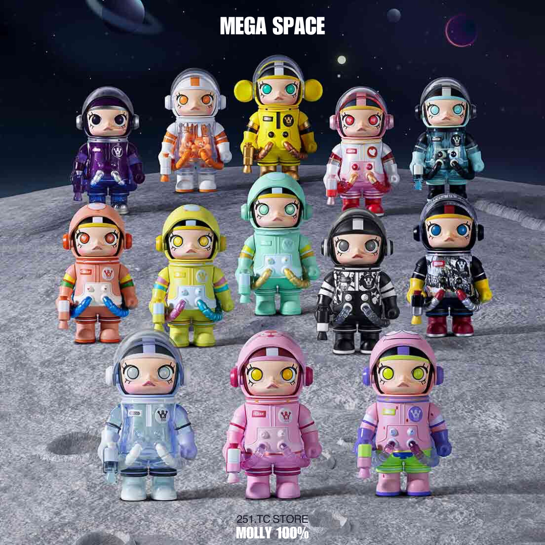 ポップマートMEGA SPACE MOLLY 100% emojiシークレット2 MEGA SPACE