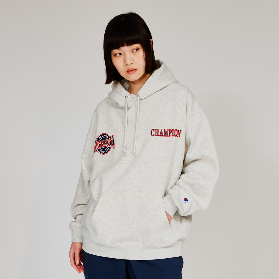 男款-ACTION STYLE系列運動街頭印花連帽衛衣-灰色（C3-A108-060）