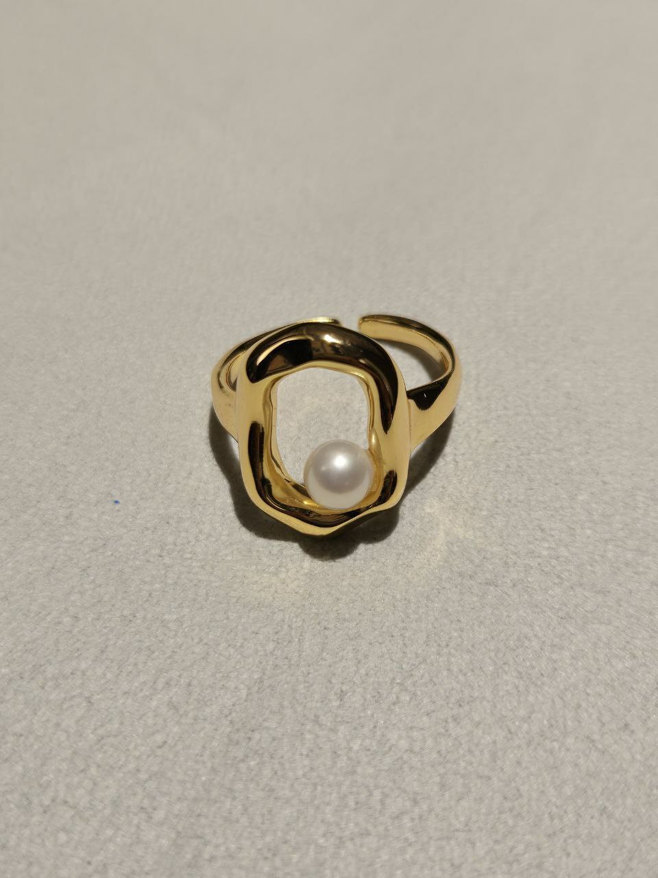 [S] GEMZ & CO NCJS SPAIN AROQUE FRESHWATER PEARL S925 RING JEWELLERY, SE5461 (Z91)