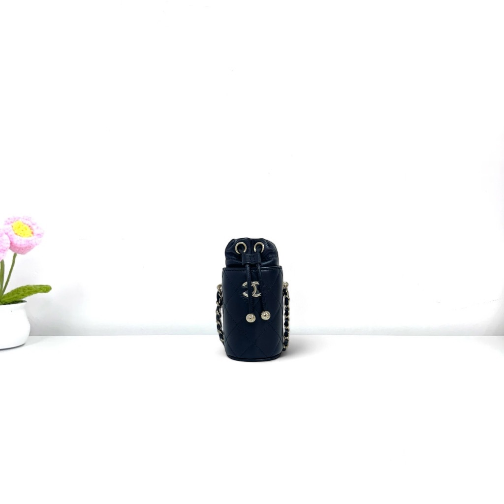 Chanel Mini Bucket Bag - Black / Ghw