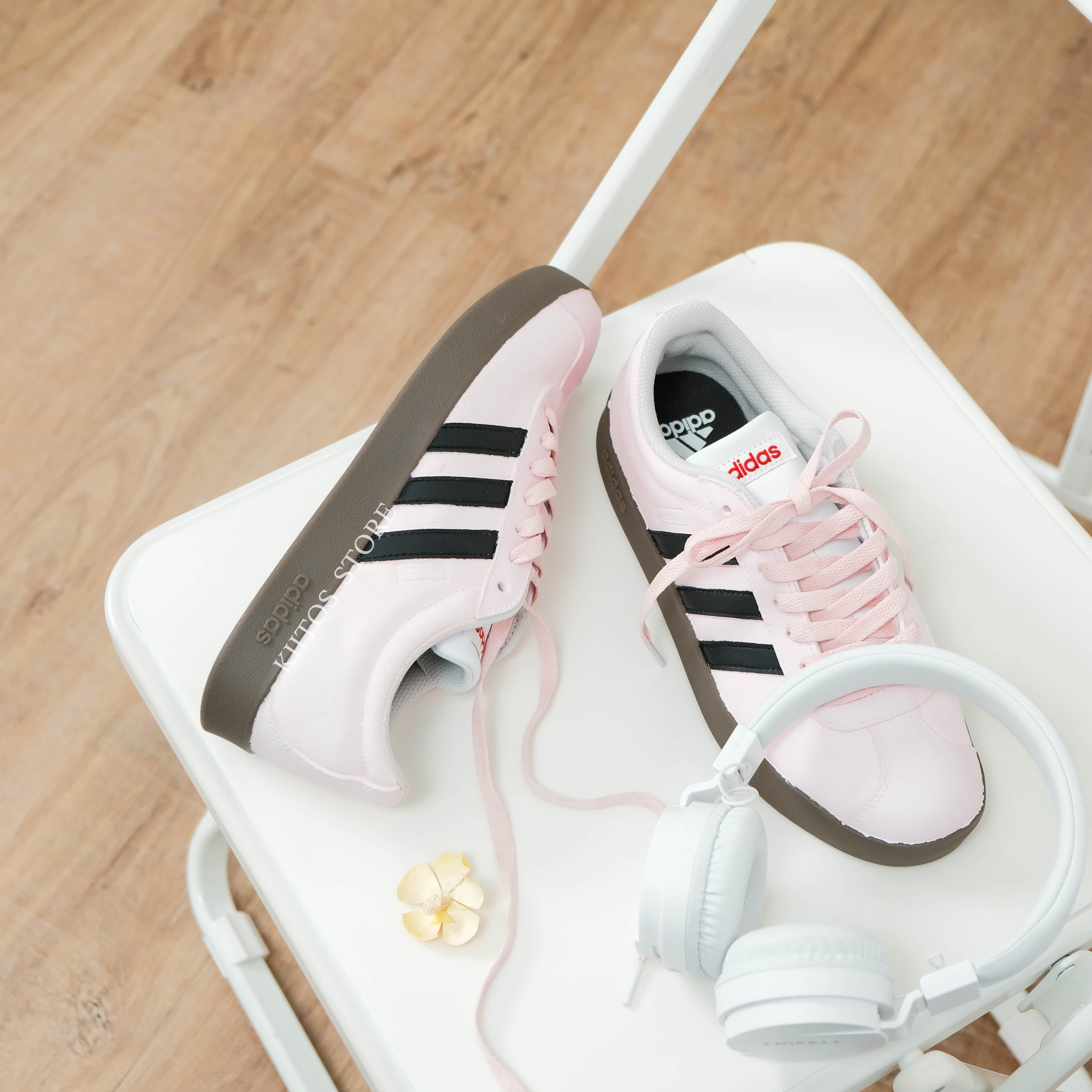 Adidas Neo VL Court 甜酷束戀 訂製款 芭蕾風