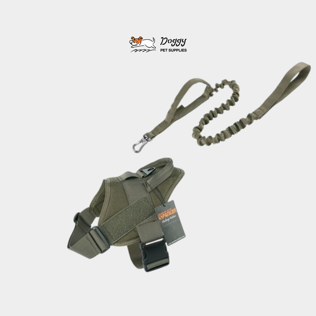 【 OneTigris 】經典款機能胸背帶-含牽繩(軍綠/卡其/黑色)