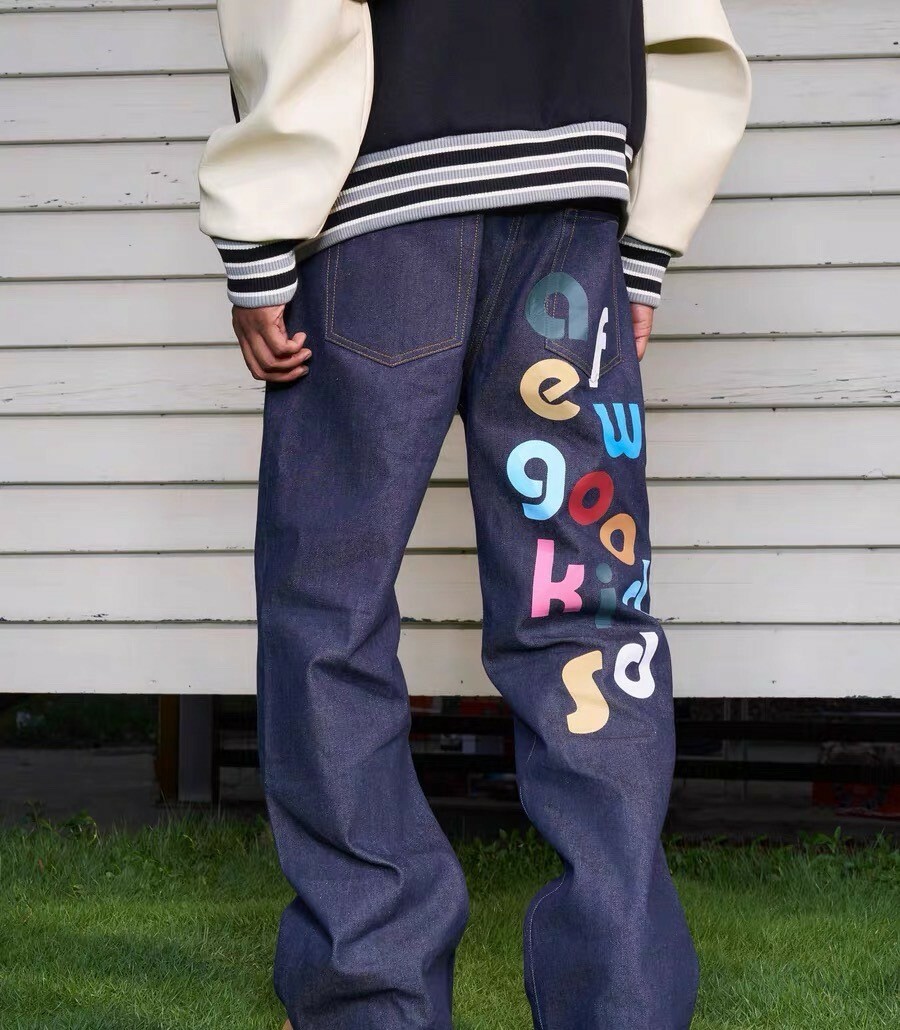 AFGK 彩印水洗牛仔褲 A FEW GOOD KIDS