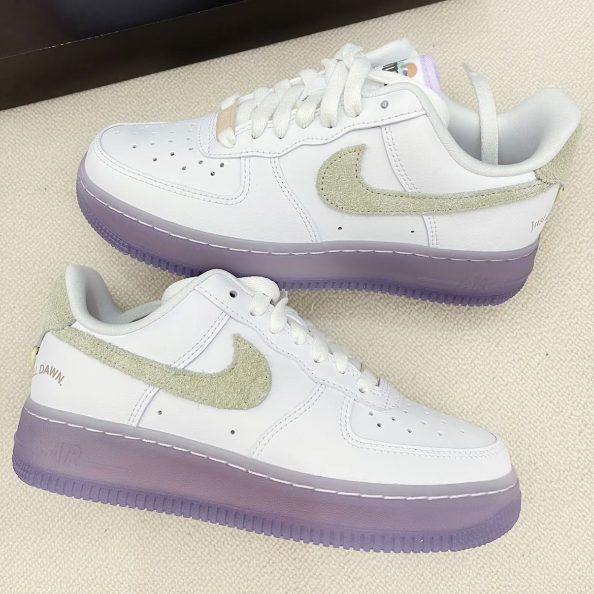 Nike Air Force 1 Low 07 LX 紫水晶 白紫 果凍底 復古 低筒 AF1