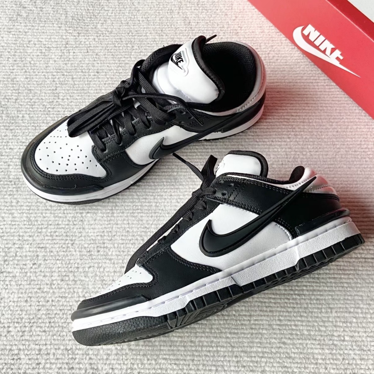 Nike Dunk Low Twist "Panda" 果凍飛鉤 熊貓 黑白