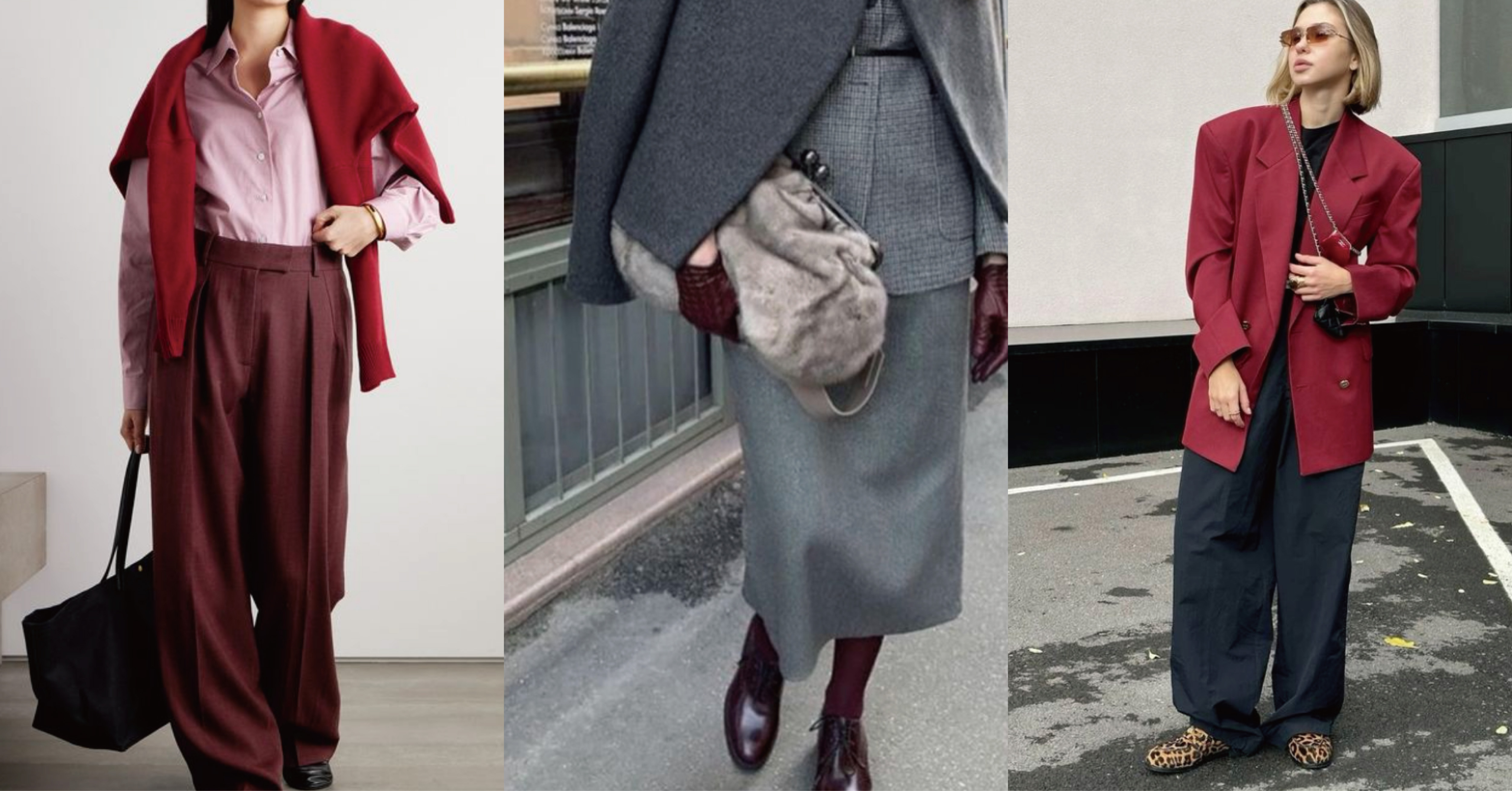 2024 秋冬新色『勃艮第酒紅、橄欖綠』 低調卻蘊含高雅的浪漫，今年秋冬回歸了更基礎的色調， 彩度明度皆下降、是更接近溫暖的顏色。