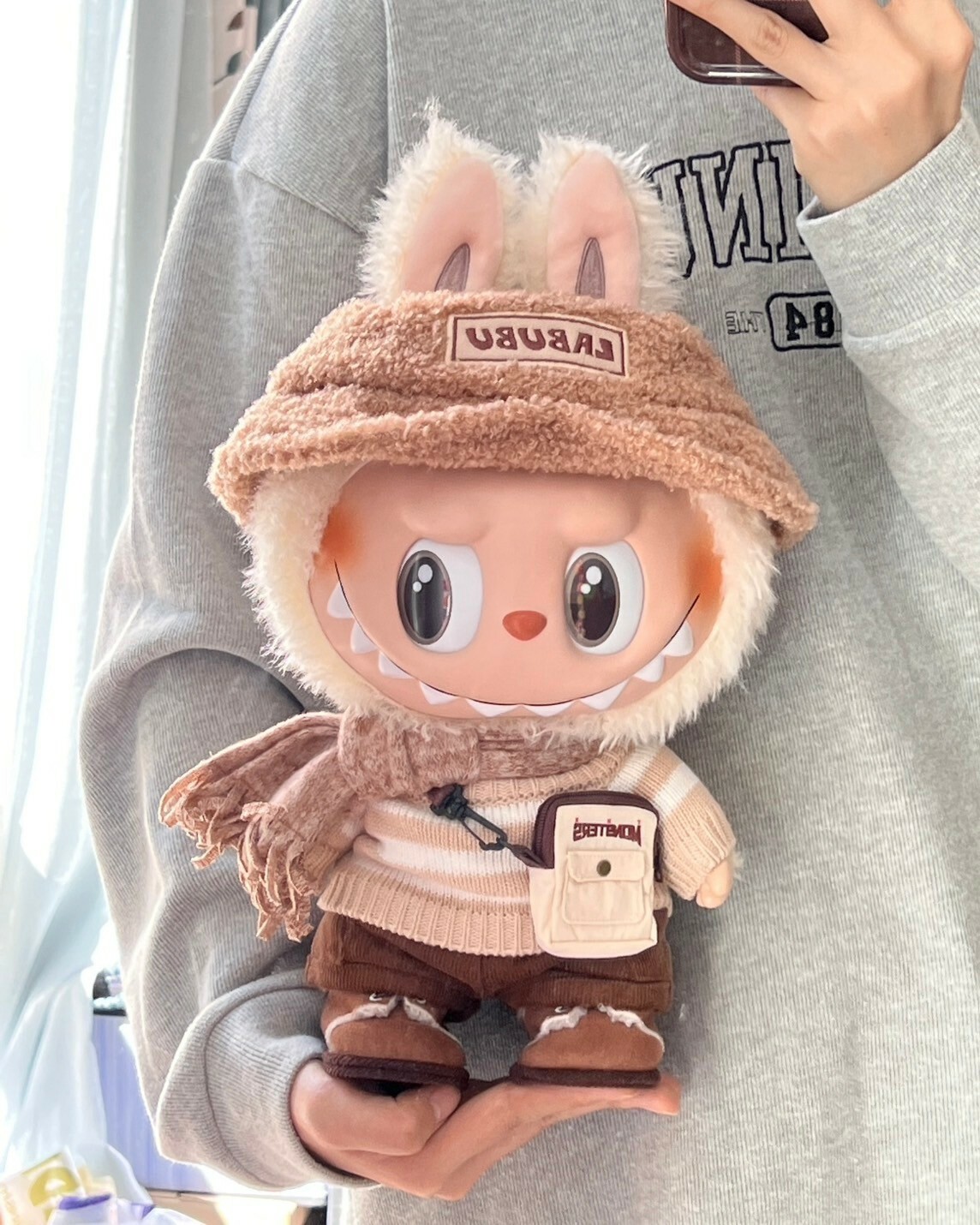 POPMART THE MONSTER LABUBU Dress Be Latte 拿鐵 美拉德 搪膠 毛絨 公仔 拉布布 泡泡瑪特