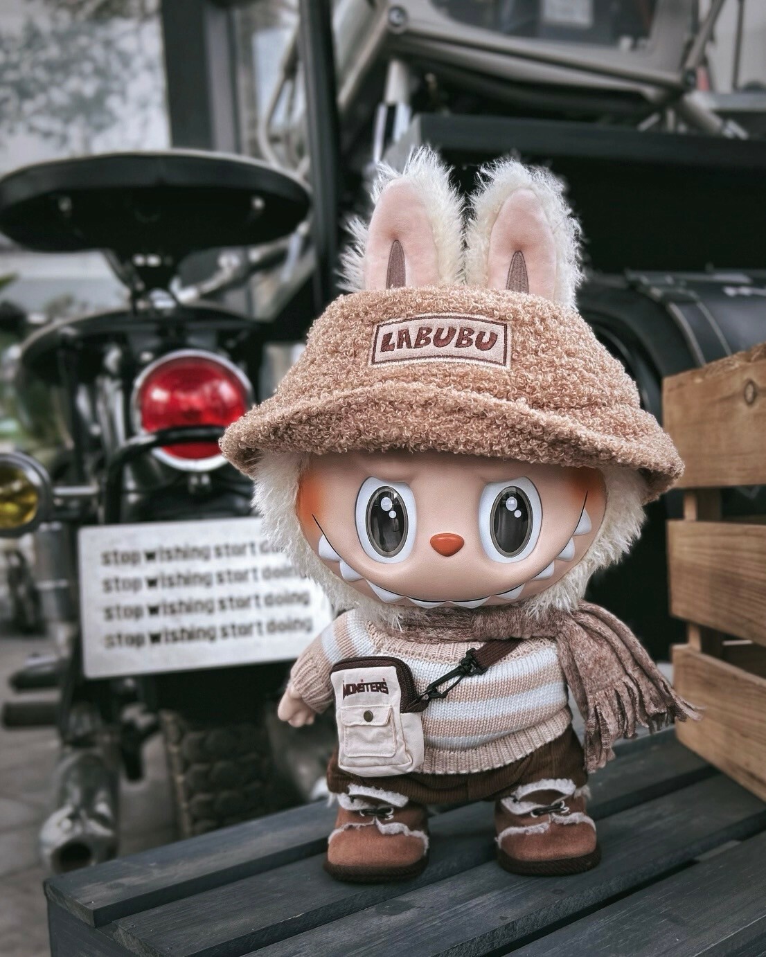 POPMART THE MONSTER LABUBU Dress Be Latte 拿鐵 美拉德 搪膠 毛絨 公仔 拉布布 泡泡瑪特