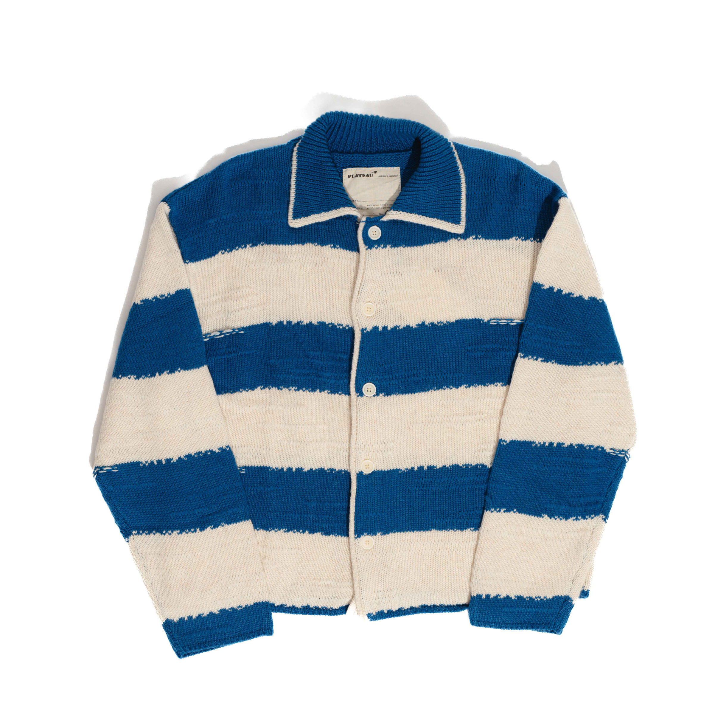 Plateau L/s knit stripe shirt