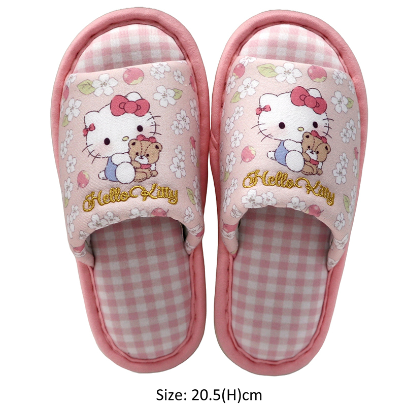 HELLO KITTY FABRIC SLIPPERS