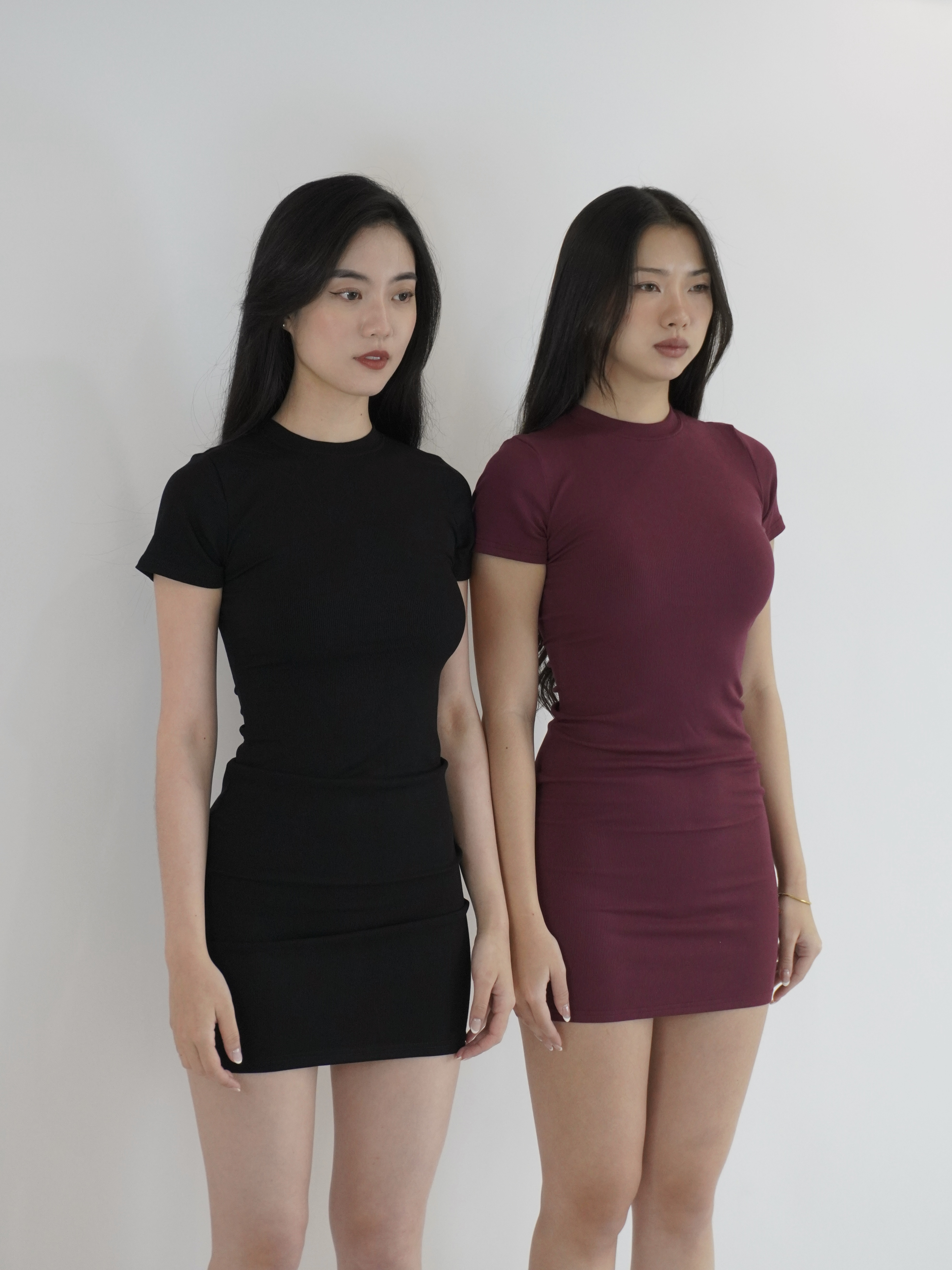 𝒮𝑒𝒸𝑜𝓃𝒹 𝒮𝓀𝒾𝓃☁️歐美簡約短袖洋裝(7色)