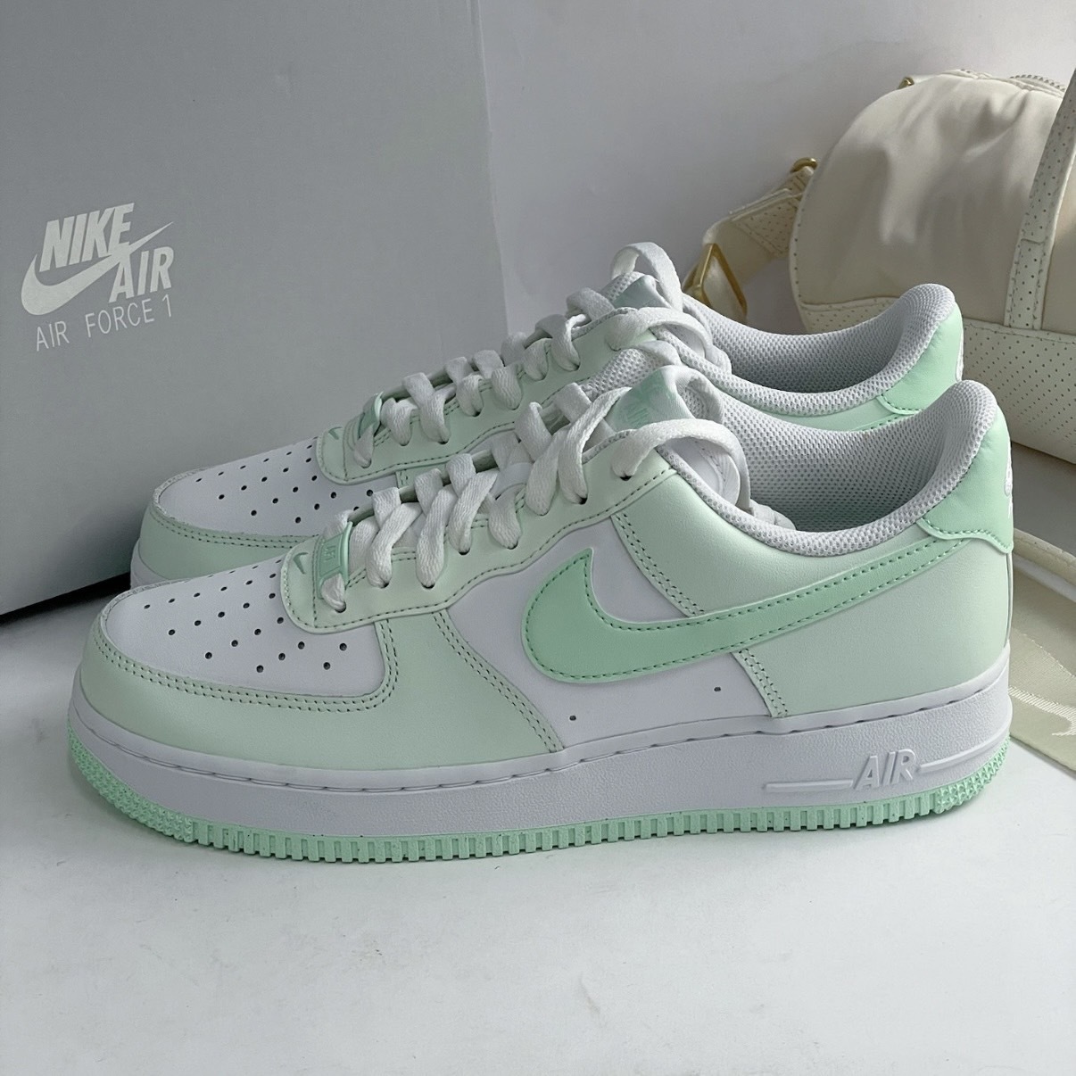 Nike Air Force 1 Low '07 Mint Foam 清新薄荷綠 綠白拼接 AF1 休閒鞋