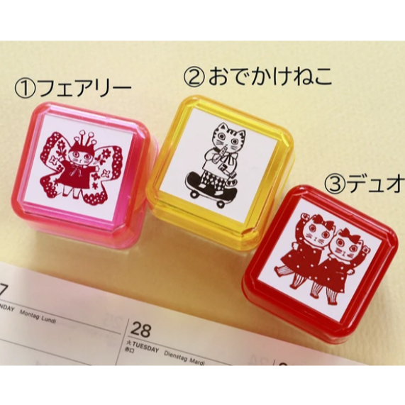 北岸由美聯名 貓咪 浸透印章 連續章｜日本 Sanby