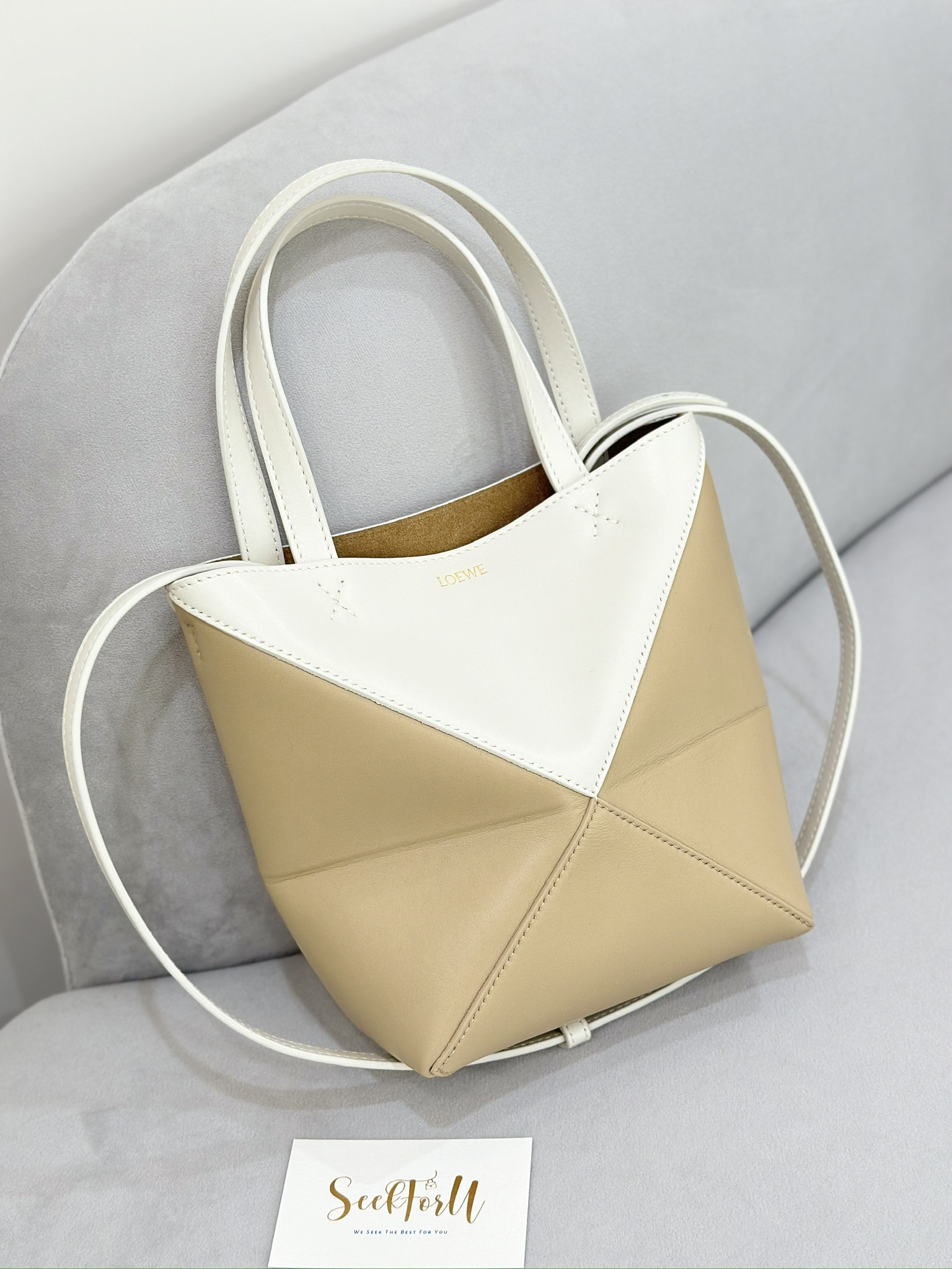 LOEWE Mini Puzzle Fold Tote
