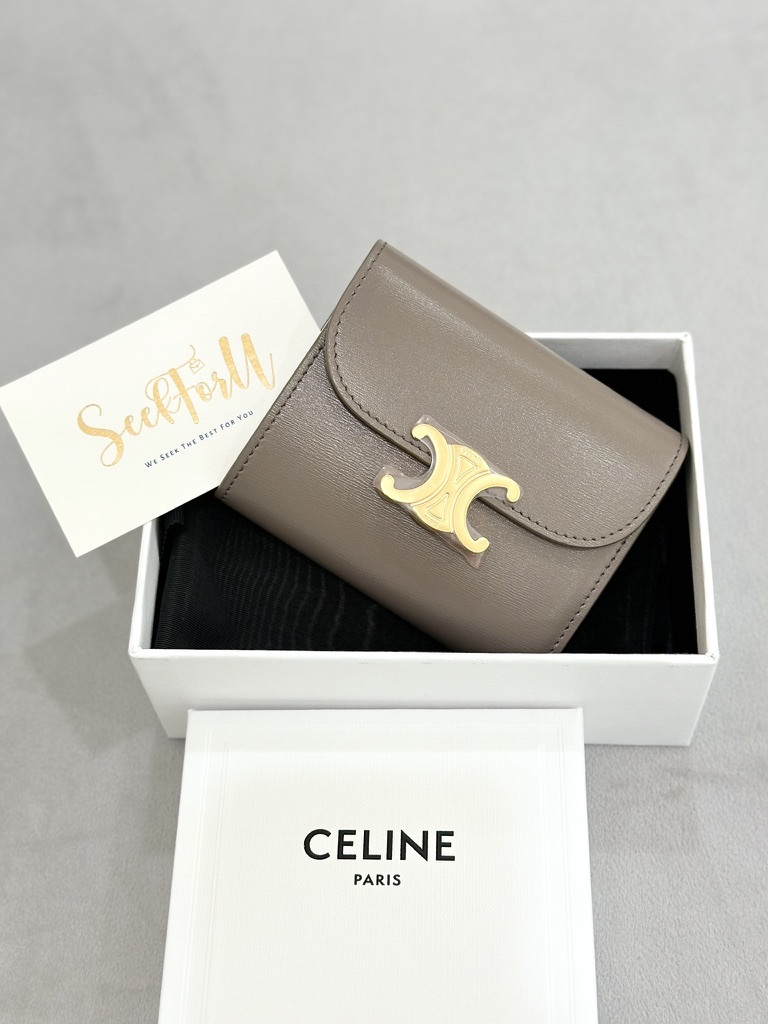 CELINE Triomphe Small Flap Wallet