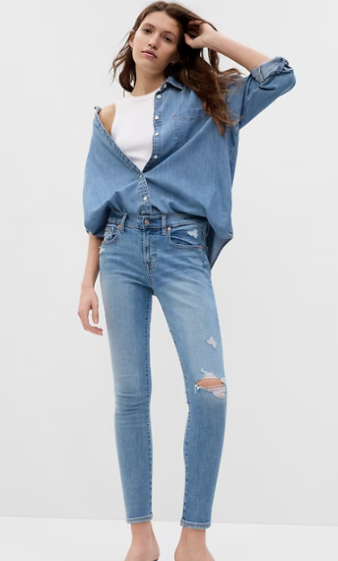 【預購】Gap G092556 女裝True Skinny Jeans