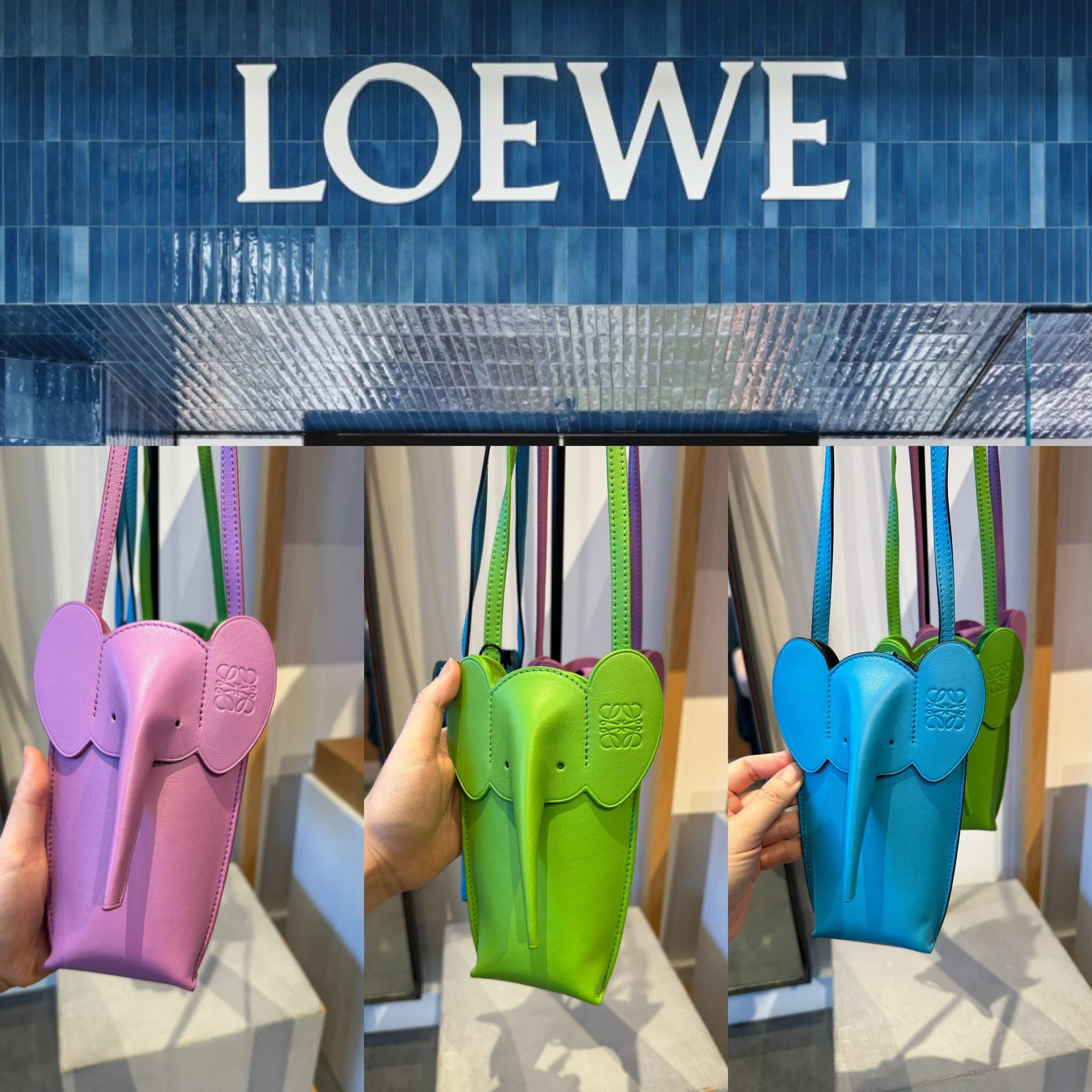 【預購】LOEWE G092516 大象斜咩袋