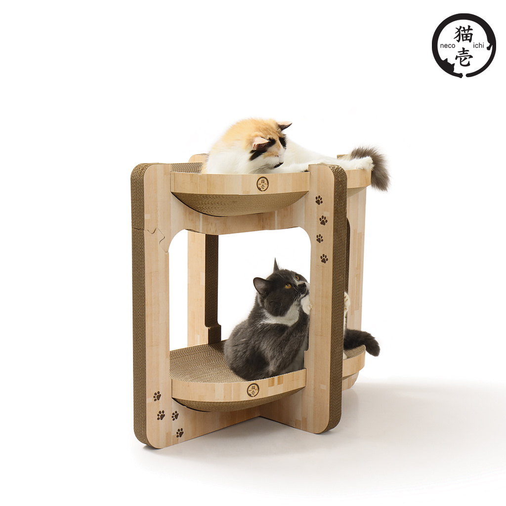 貓壹 抓抓塔 Oval 木紋