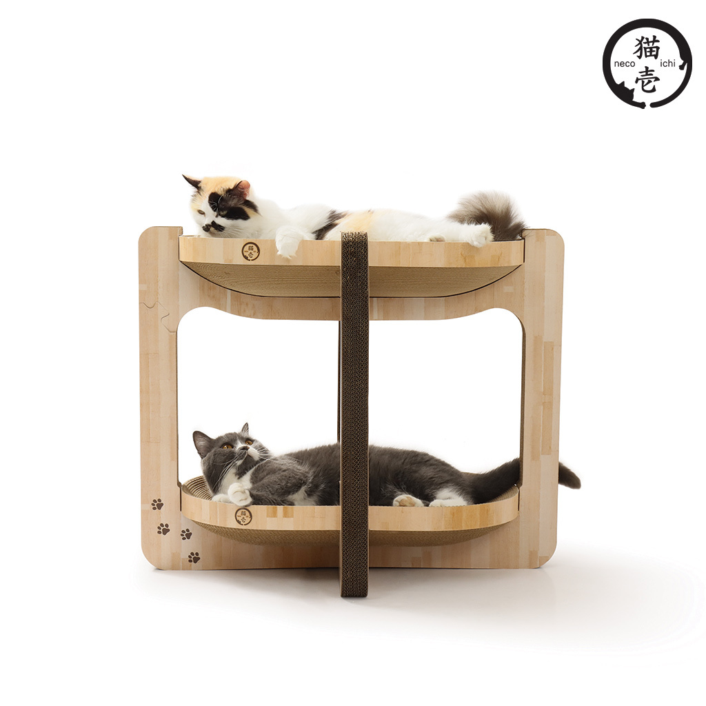 貓壹 抓抓塔 Oval 木紋