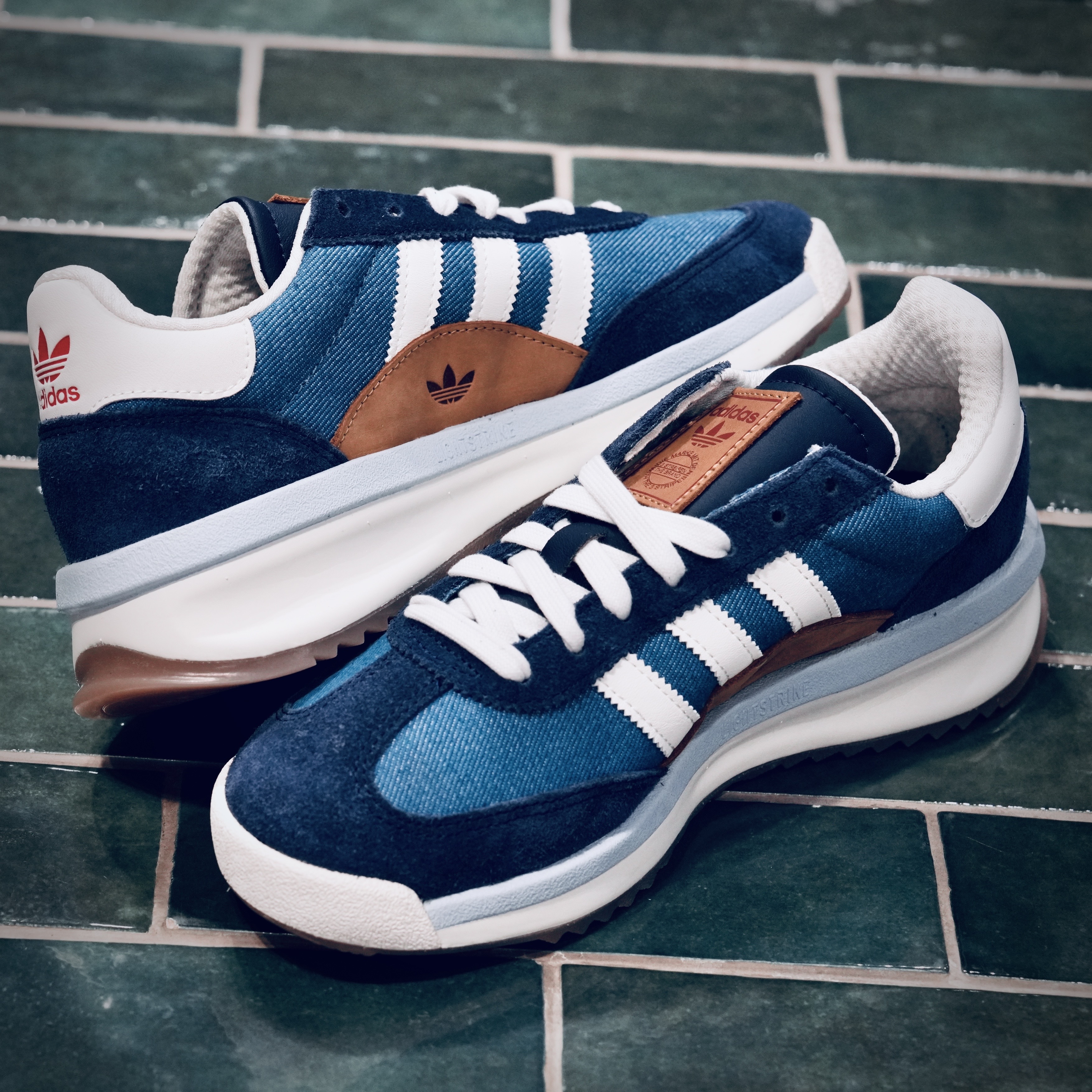 【adidas  SL 72 RTN  復古休閒鞋款 - 單寧藍 】