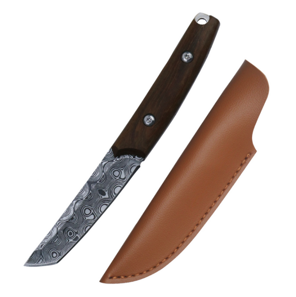 熱賣戶外不銹鋼刀（含皮套）（產品全長：17cm刃長：8.5cm）