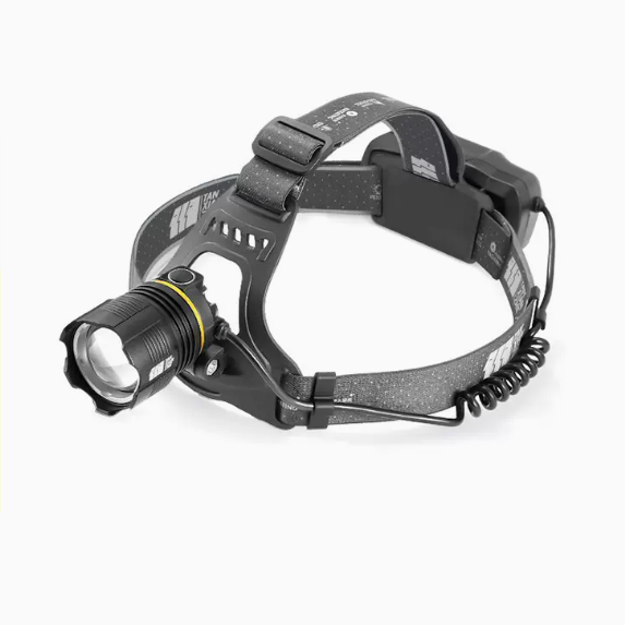 New charging head-mounted light (strong light zoom [induction luxury triple lithium battery + 18 hours battery life + wave sensor])