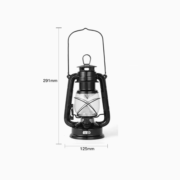New retro horse lantern (retro black [tinplate battery model] self-provided battery)