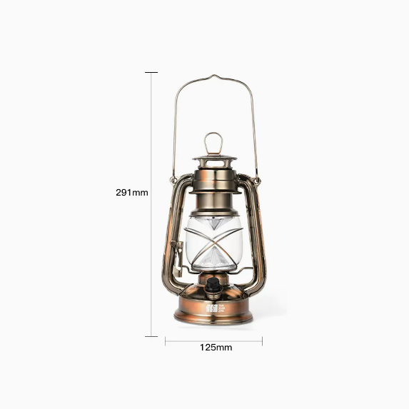 New retro horse lantern (bronze [tinplate battery model] self-provided battery [copper plating on the lamp body])